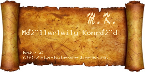 Müllerleily Konrád névjegykártya